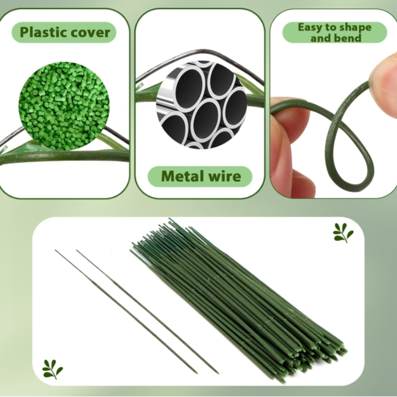 100 Pieces Floral Stem,Artific - Wire Stem Florist review and price