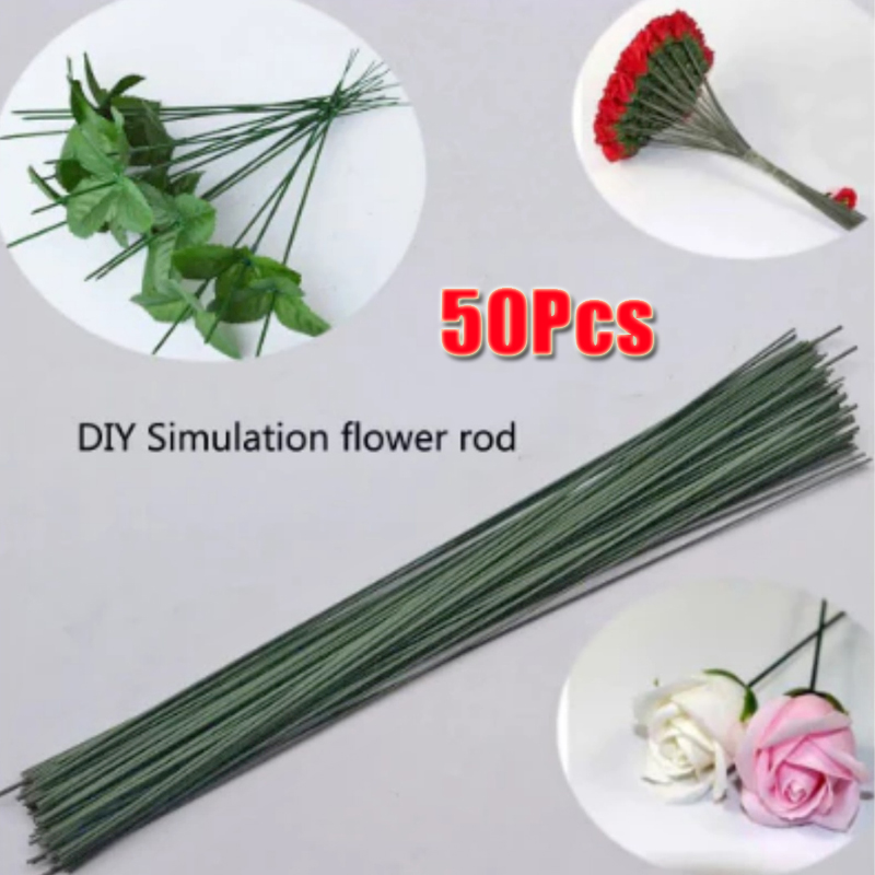 50pcs Green Floral Wire Stems  - Wire Stem Florist review and price