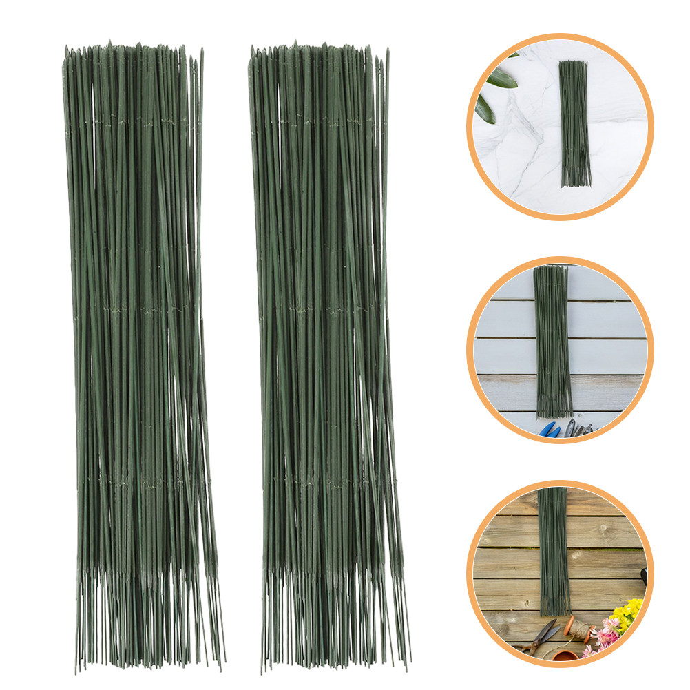 100Pcs Green Florist Wire Stur - Wire Stem Florist review and price