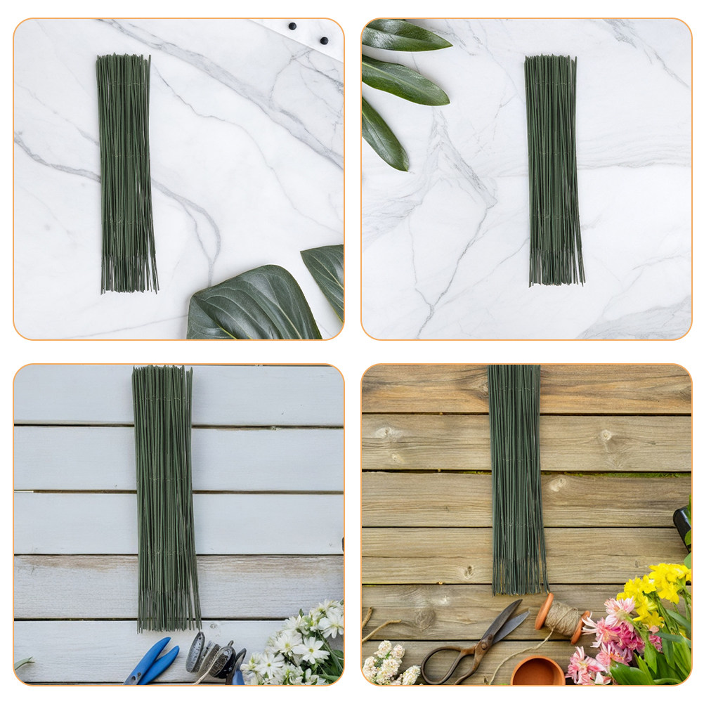 100Pcs Green Florist Wire Stur - Wire Stem Florist review and price
