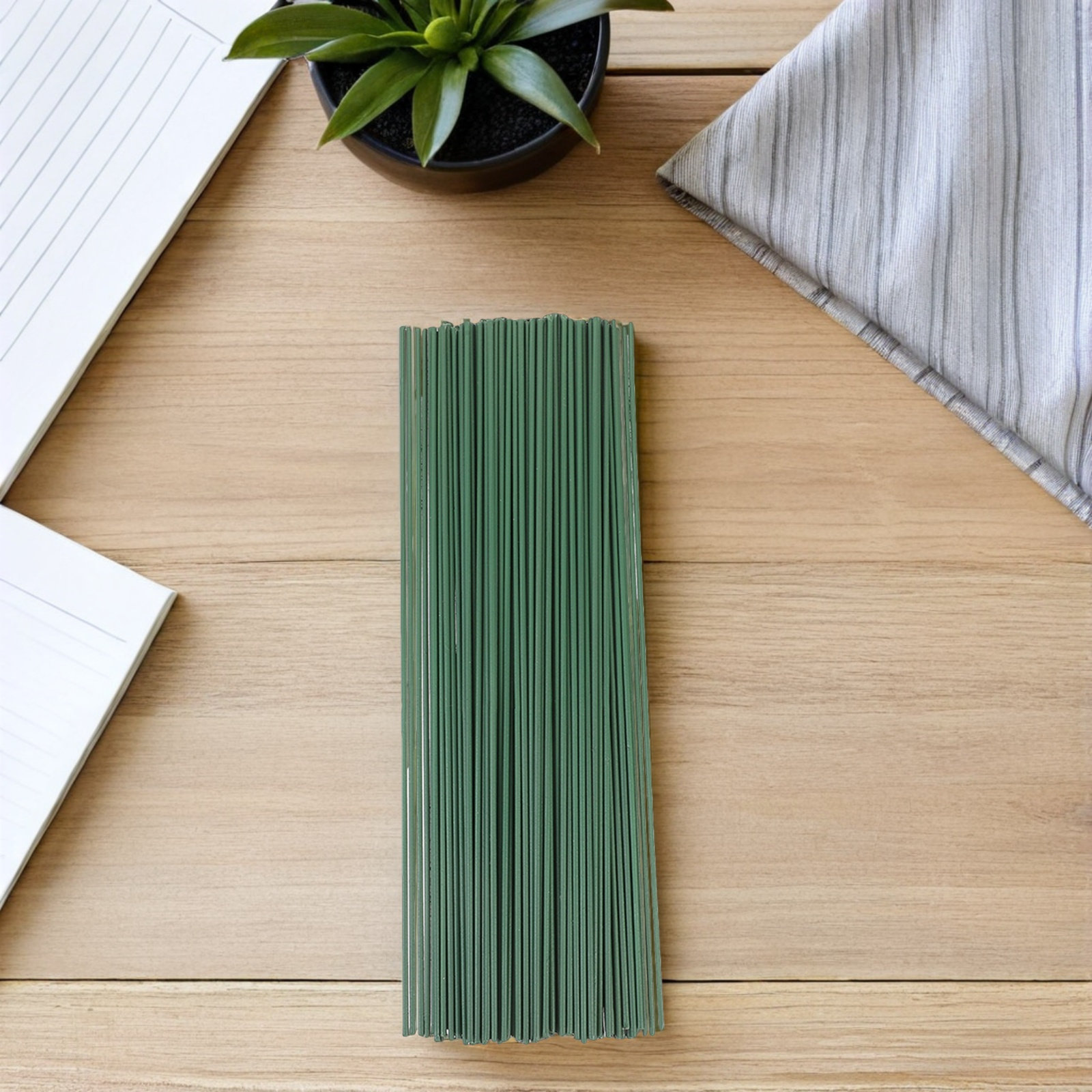 150Pcs Green Metal Floral Wire - Wire Stem Florist review and price