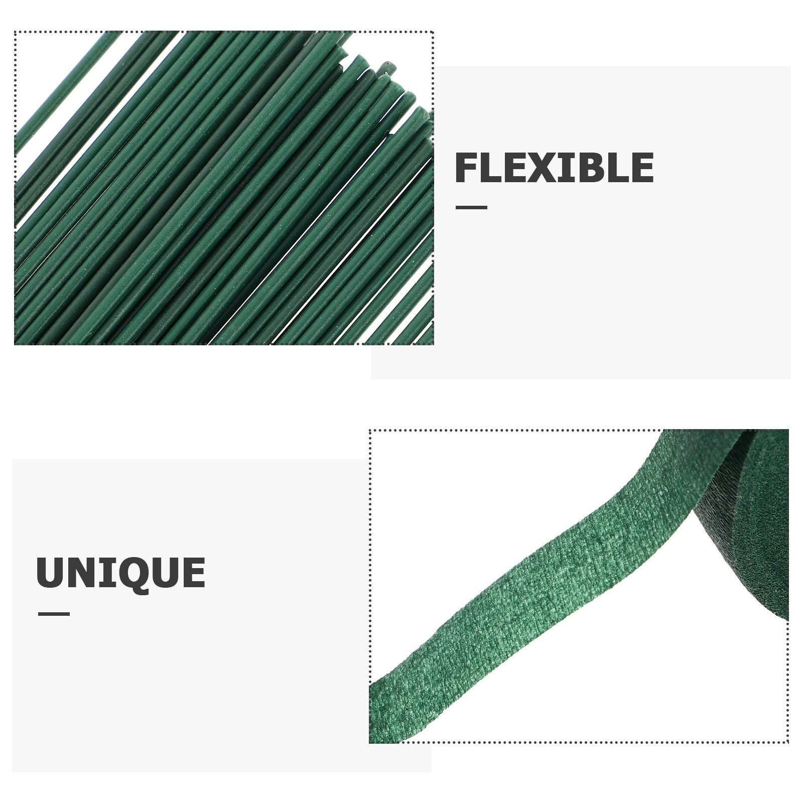 1Set Florist Tape Green and Fl - Wire Stem Florist review and price